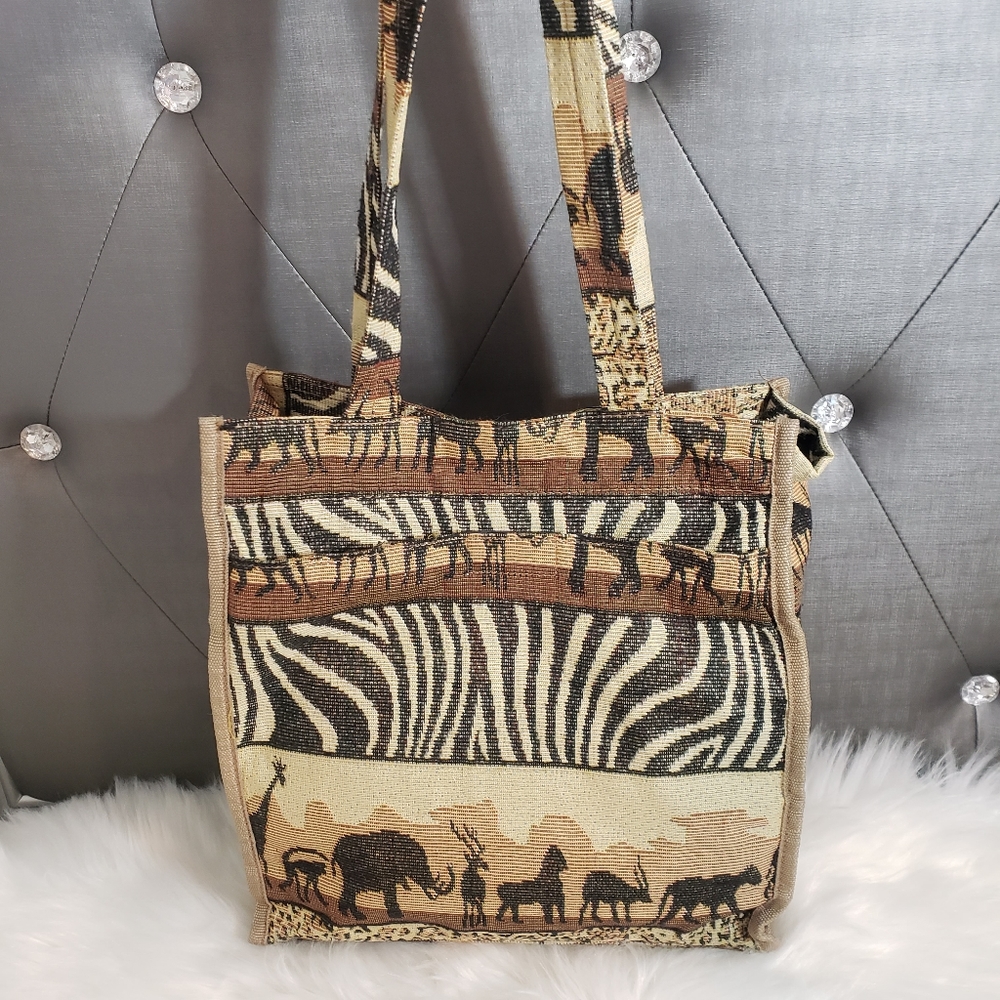 Benjamin jordan Safari print hadbag